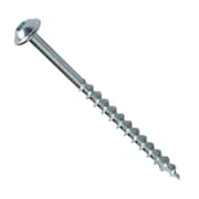 Big Horn Wood Screw, #8, 2-1/2 in, Stainless Steel Washer Head Square Drive 12613